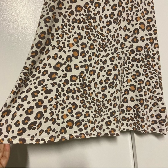 Anthropologie Dolan Left Coast Medium Leopard Print Crossover Back Tank Top - Picture 8 of 8